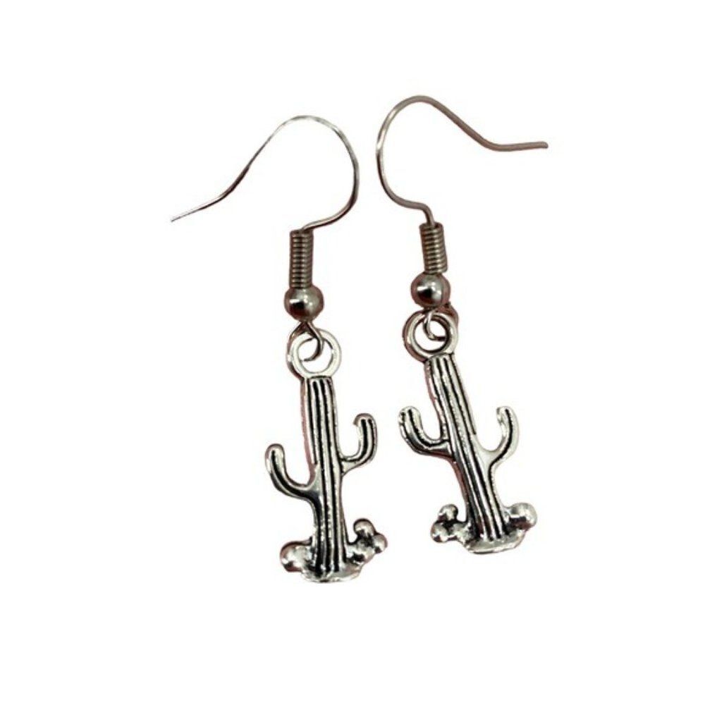 Western Earrings Lot Cowboy Hat and Cactus - Picture 7 of 9